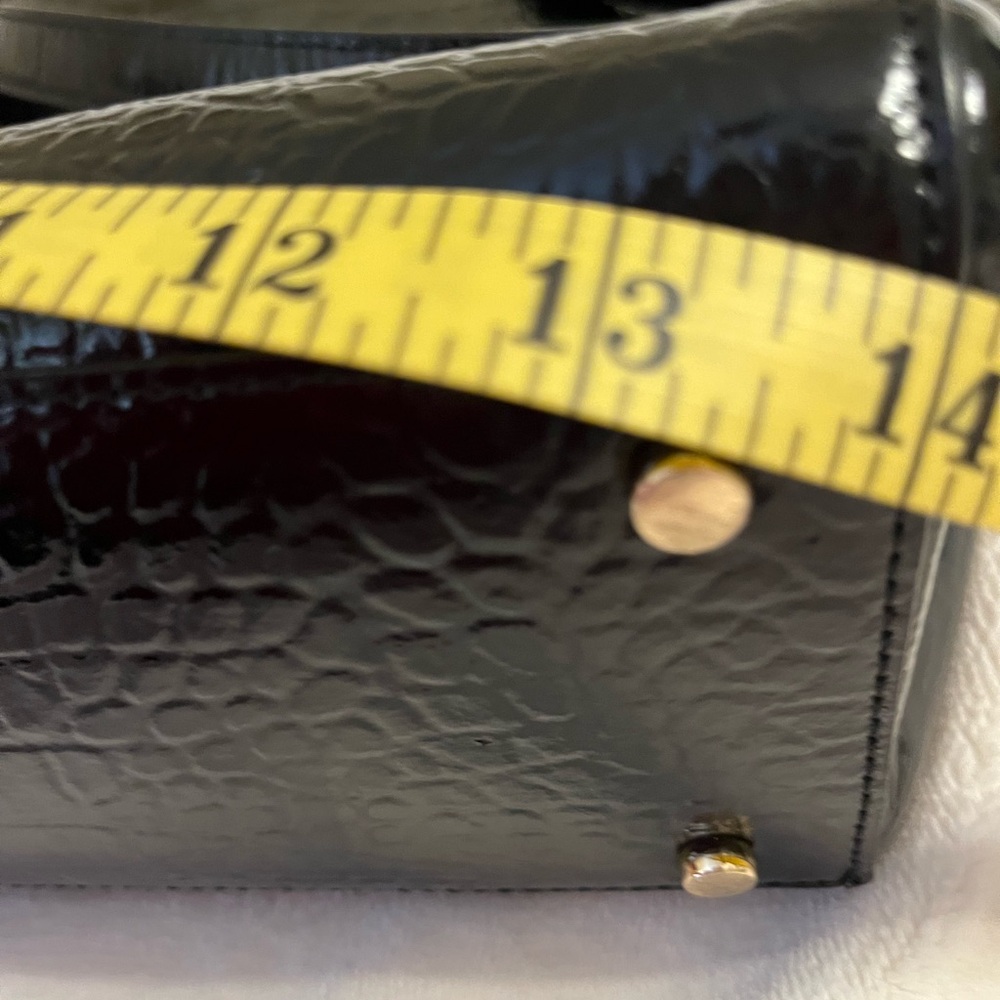 KATE SPADE ♠️ LARGE BRISTOL DRIVE CROCODILE ELISSA IN BLACK NWT - Picture 8 of 15